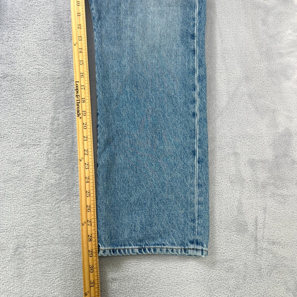 AYR The Normie Mens Straight Leg Jeans Light Wash Blue 100% Cotton Size 36x30 - Picture 8 of 9